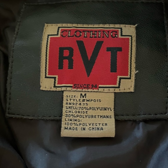 RVT Clothing Vintage Faux Leather Jacket - Picture 8 of 8